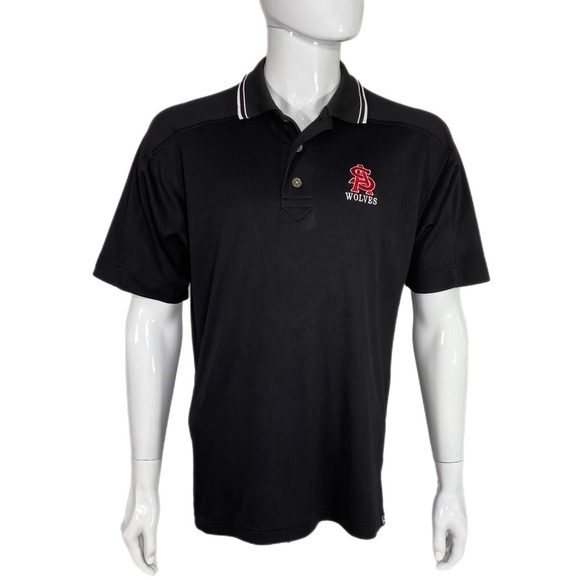 Pro Celebrity Men’s San Augustine Wolves Texas High School Sports Polo - Picture 1 of 7